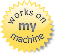 [https://blog.codinghorror.com/the-works-on-my-machine-certification-program/](https://blog.codinghorror.com/the-works-on-my-machine-certification-program/)